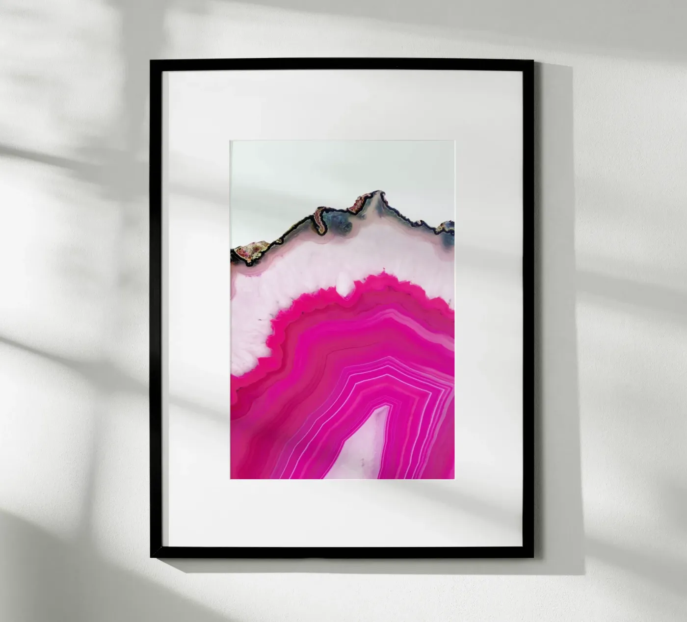 Pink Agate Slice poster by cafelab
