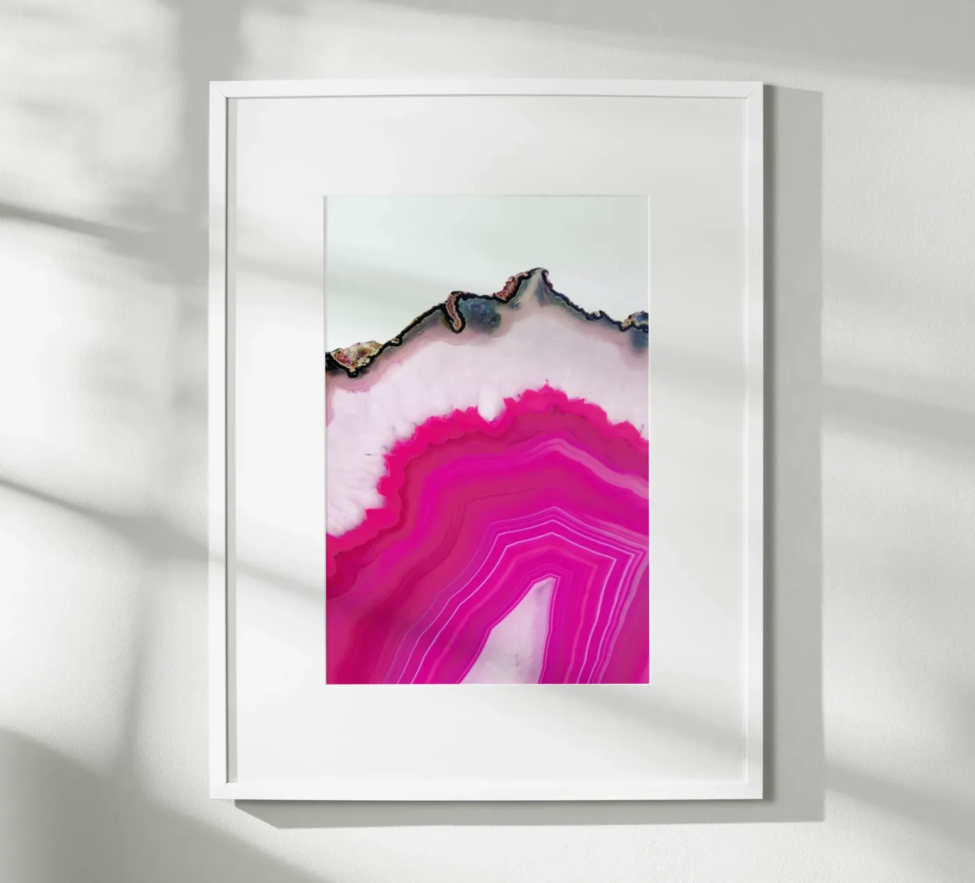 Pink Agate Slice poster by cafelab