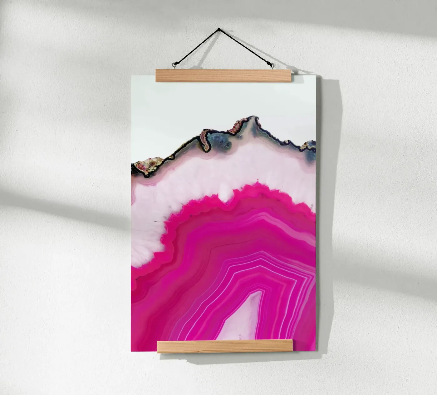 Pink Agate Slice poster by cafelab