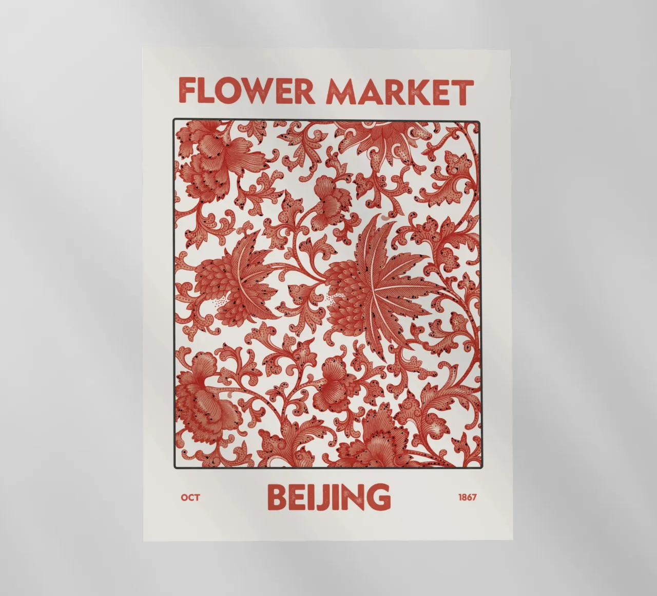 Mercato dei fiori di Pechino pellicola backlit da Vintagrafica