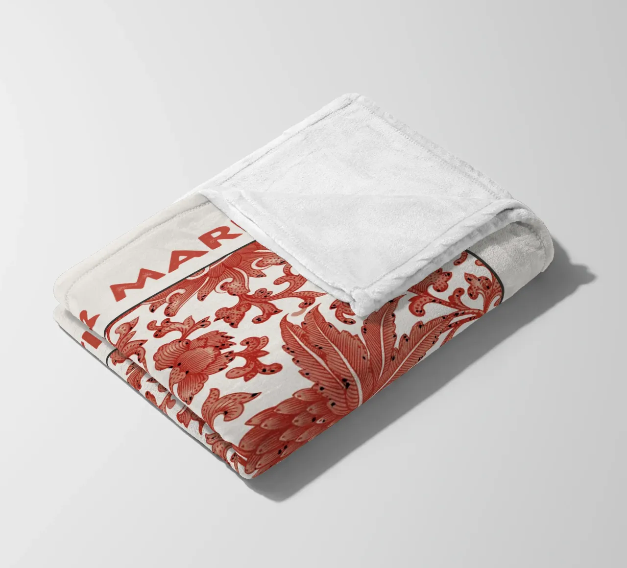 Flower Market Beijing fleece blanket by Vintagrafica