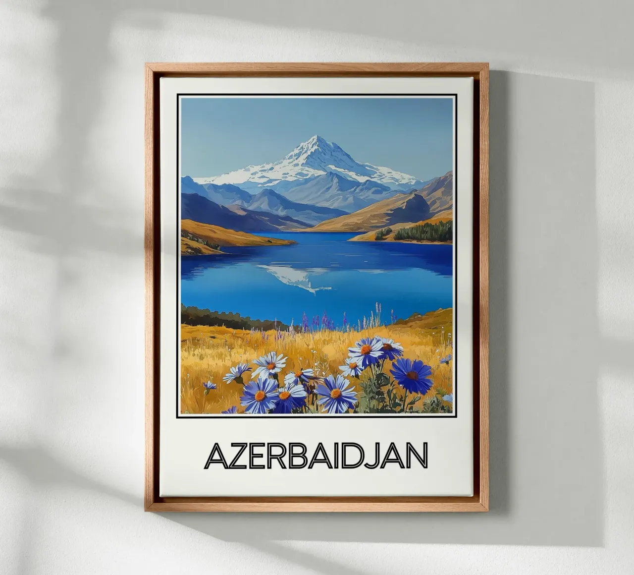 Azerbaigian tela con Cornice a cassetta da Frame the World