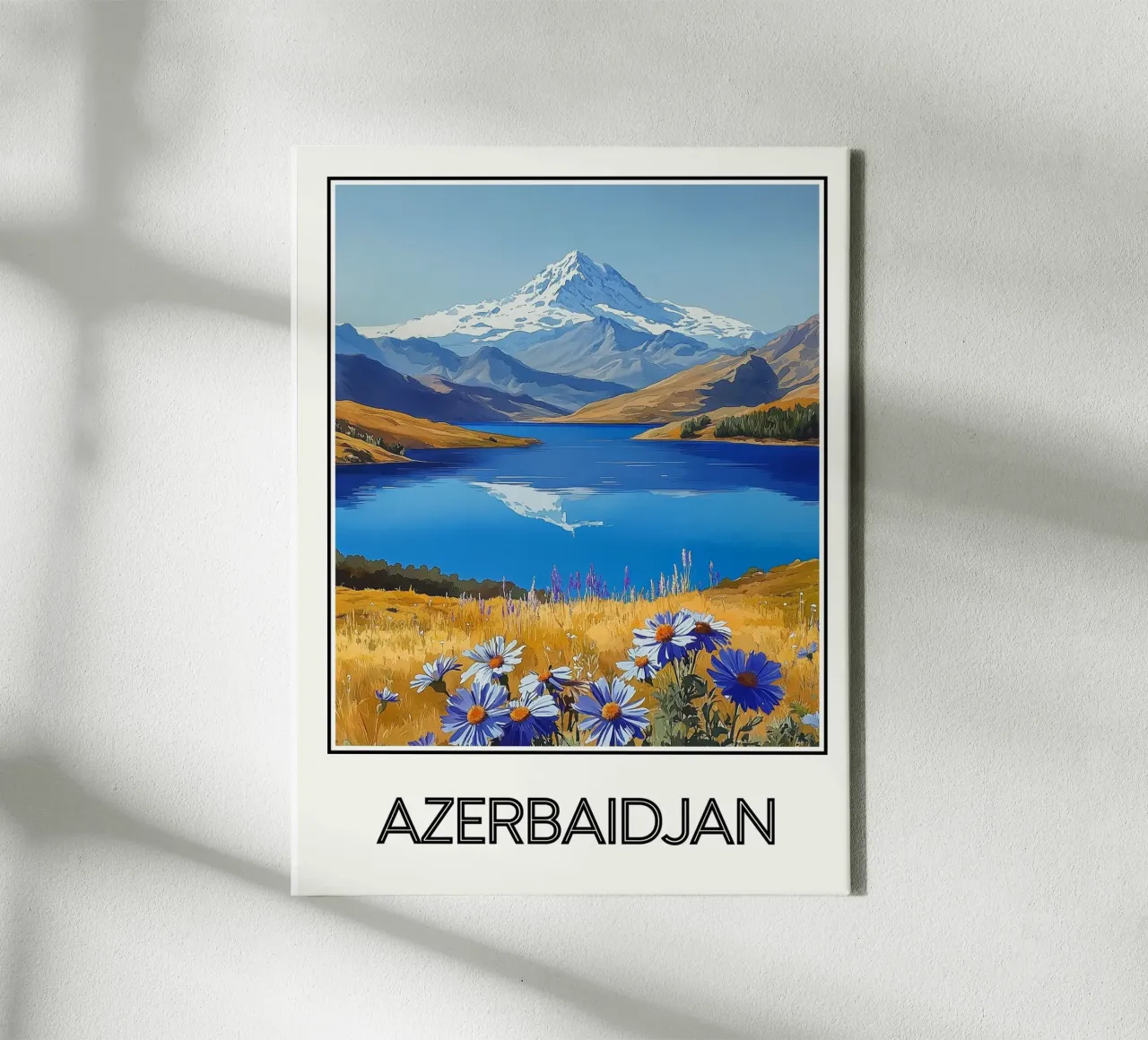 Azerbaigian tela con Cornice a cassetta da Frame the World