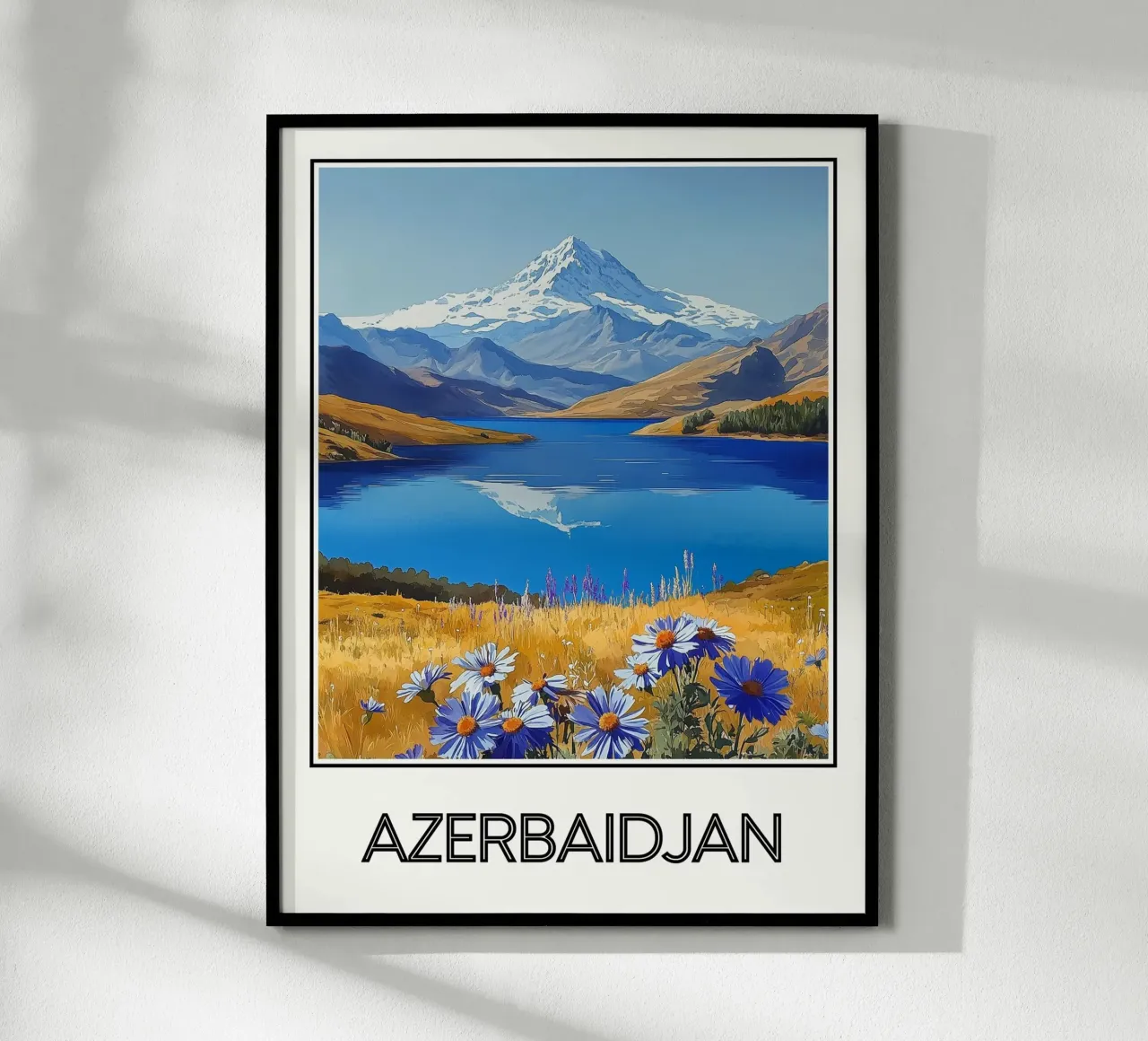 Azerbaigian poster con telaio in alluminio da Frame the World