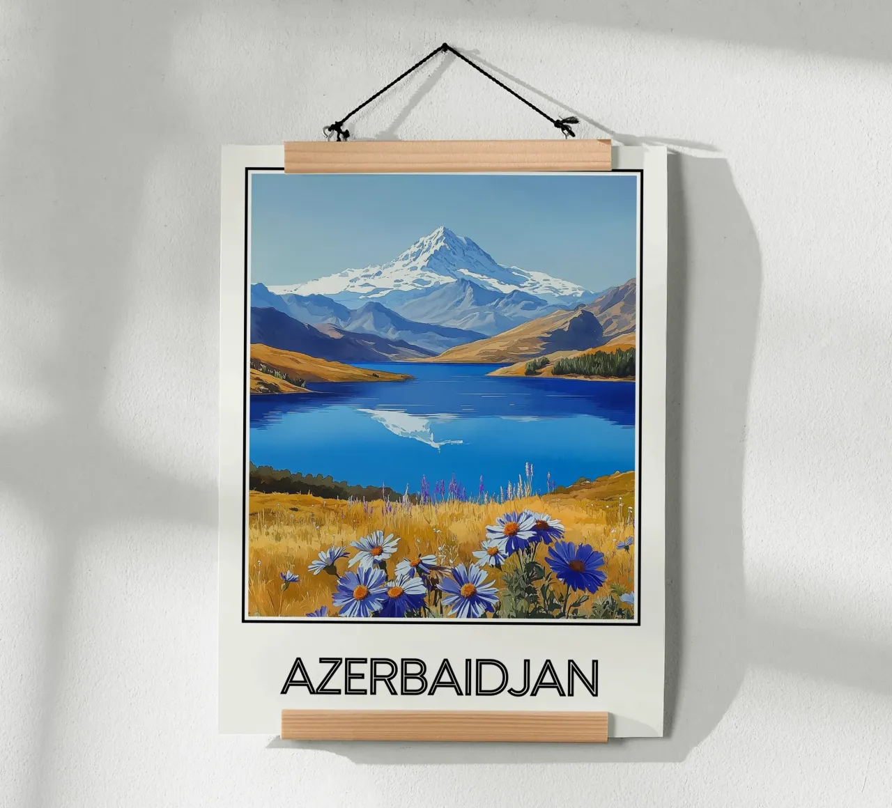 Azerbaigian poster con telaio in alluminio da Frame the World