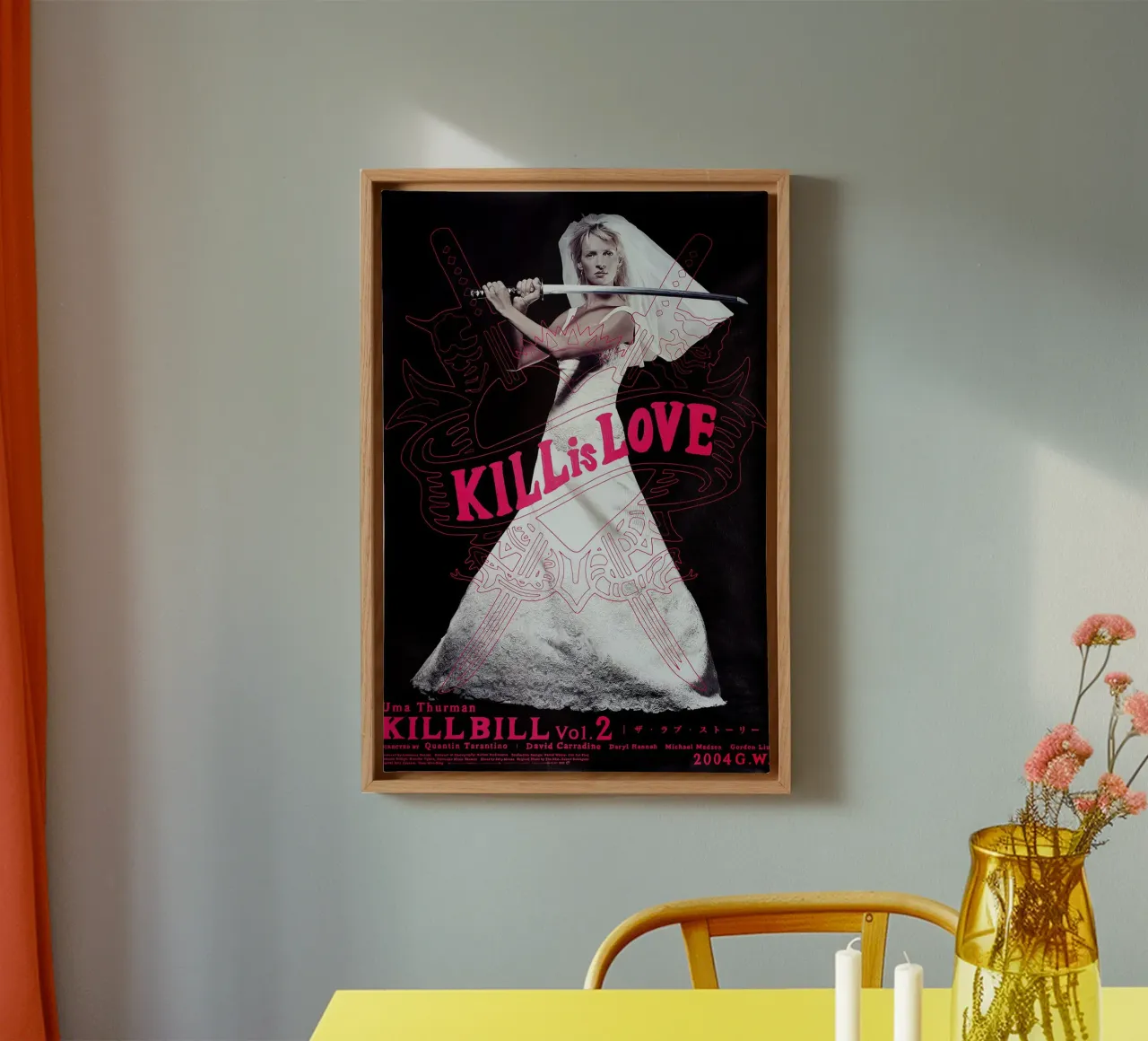 Kill Bill tela con Cornice a cassetta da Attaboy Dsgn