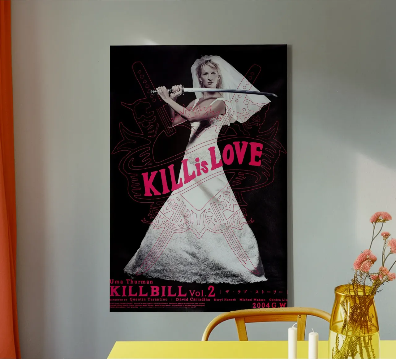 Kill Bill tela con Cornice a cassetta da Attaboy Dsgn