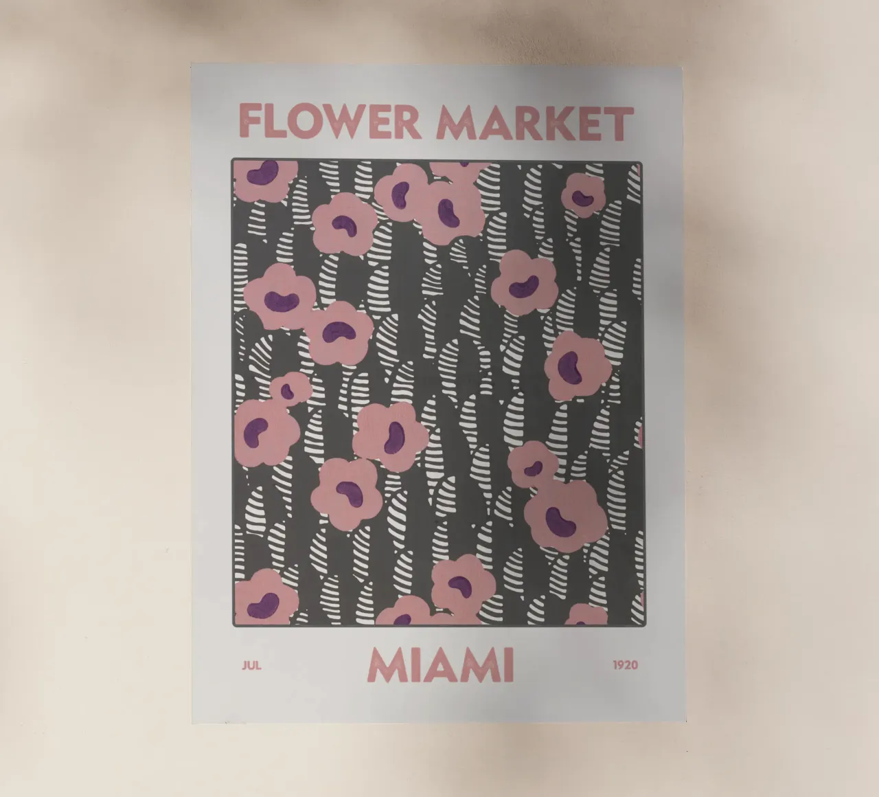 Mercato dei fiori di Miami pellicola backlit da Vintagrafica