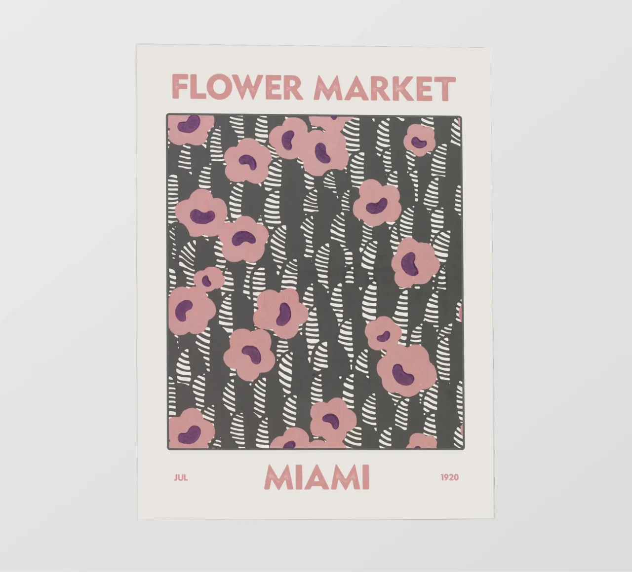 Mercato dei fiori di Miami pellicola backlit da Vintagrafica