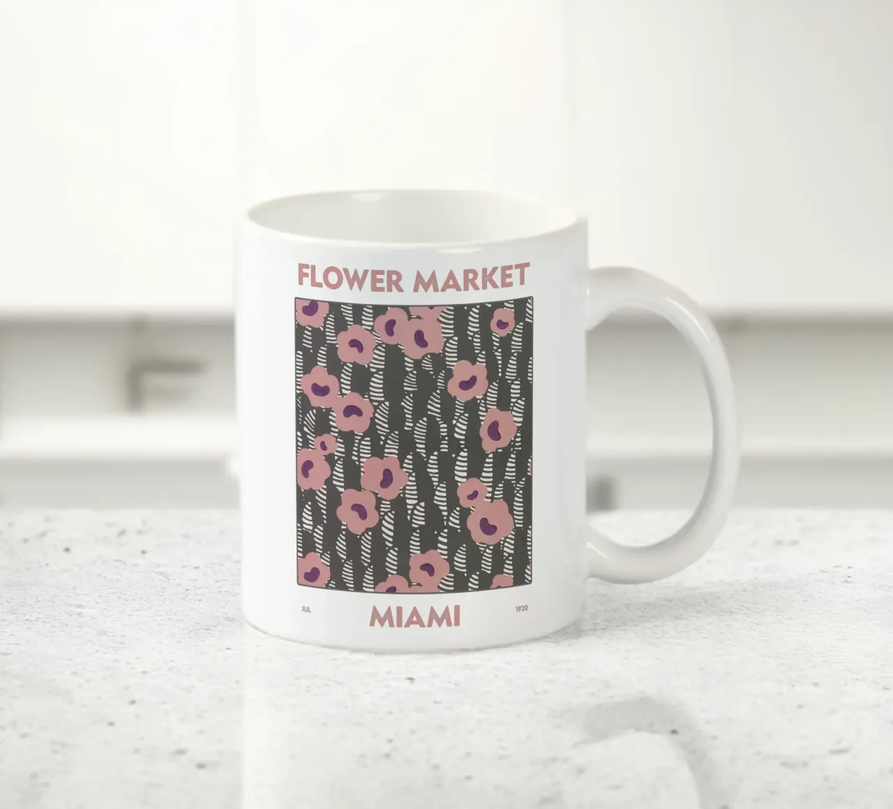 Mercato dei fiori di Miami tazza in ceramica da Vintagrafica