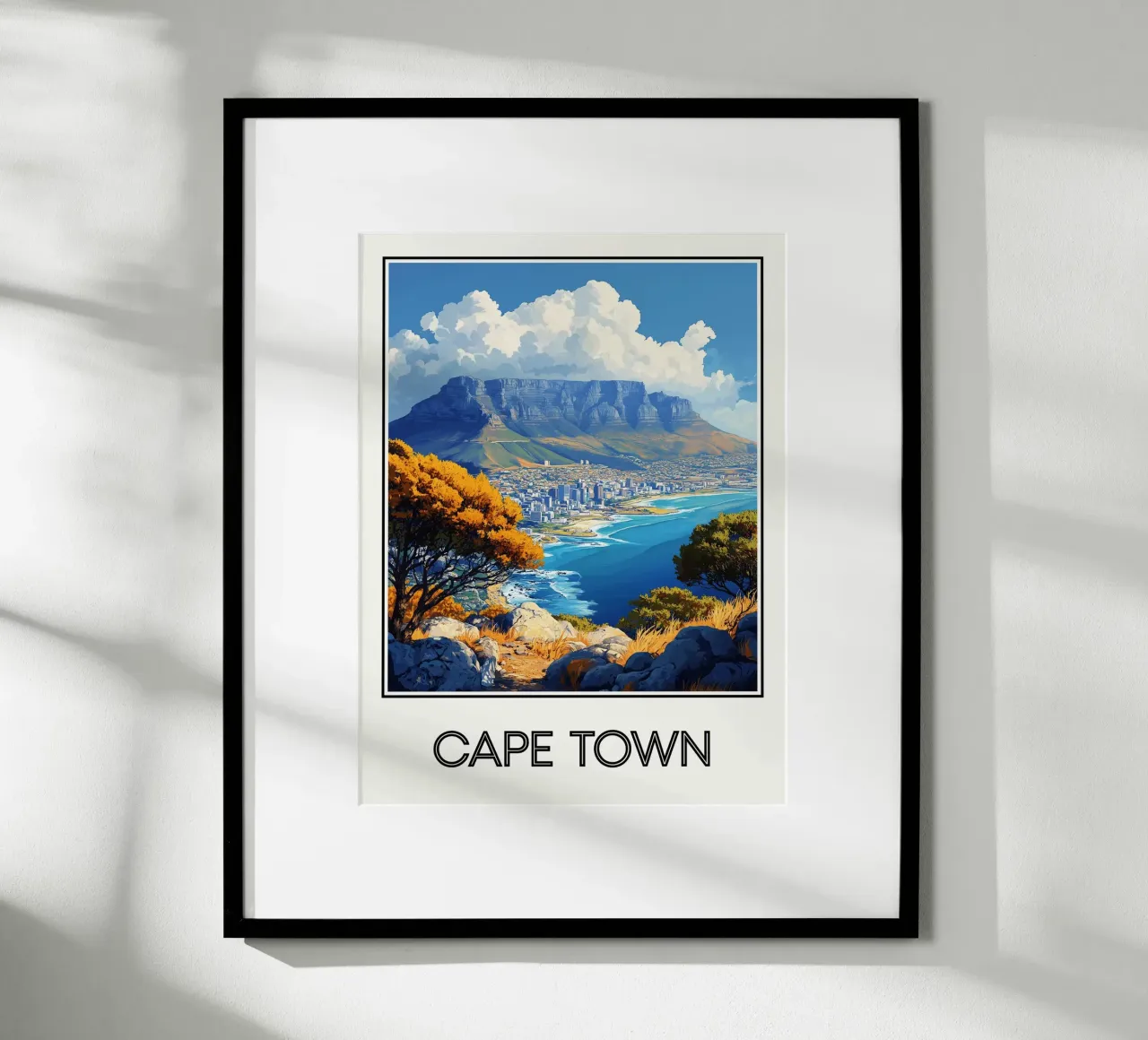 Poster Kapstadt Südafrika Poster von Frame the World