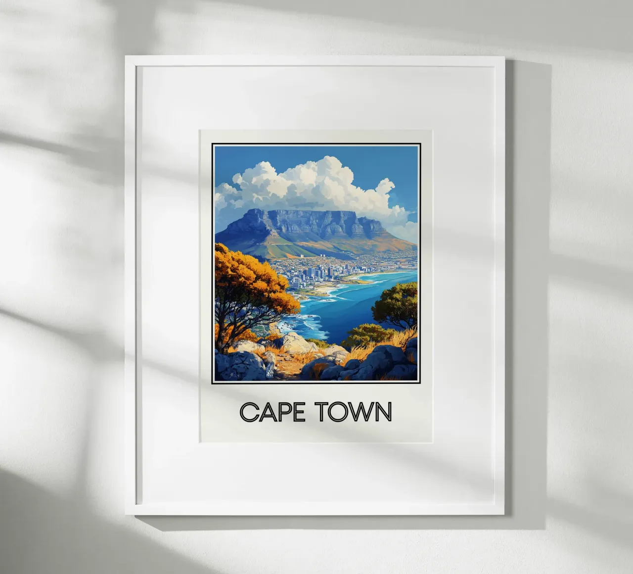 Poster Kapstadt Südafrika Poster von Frame the World
