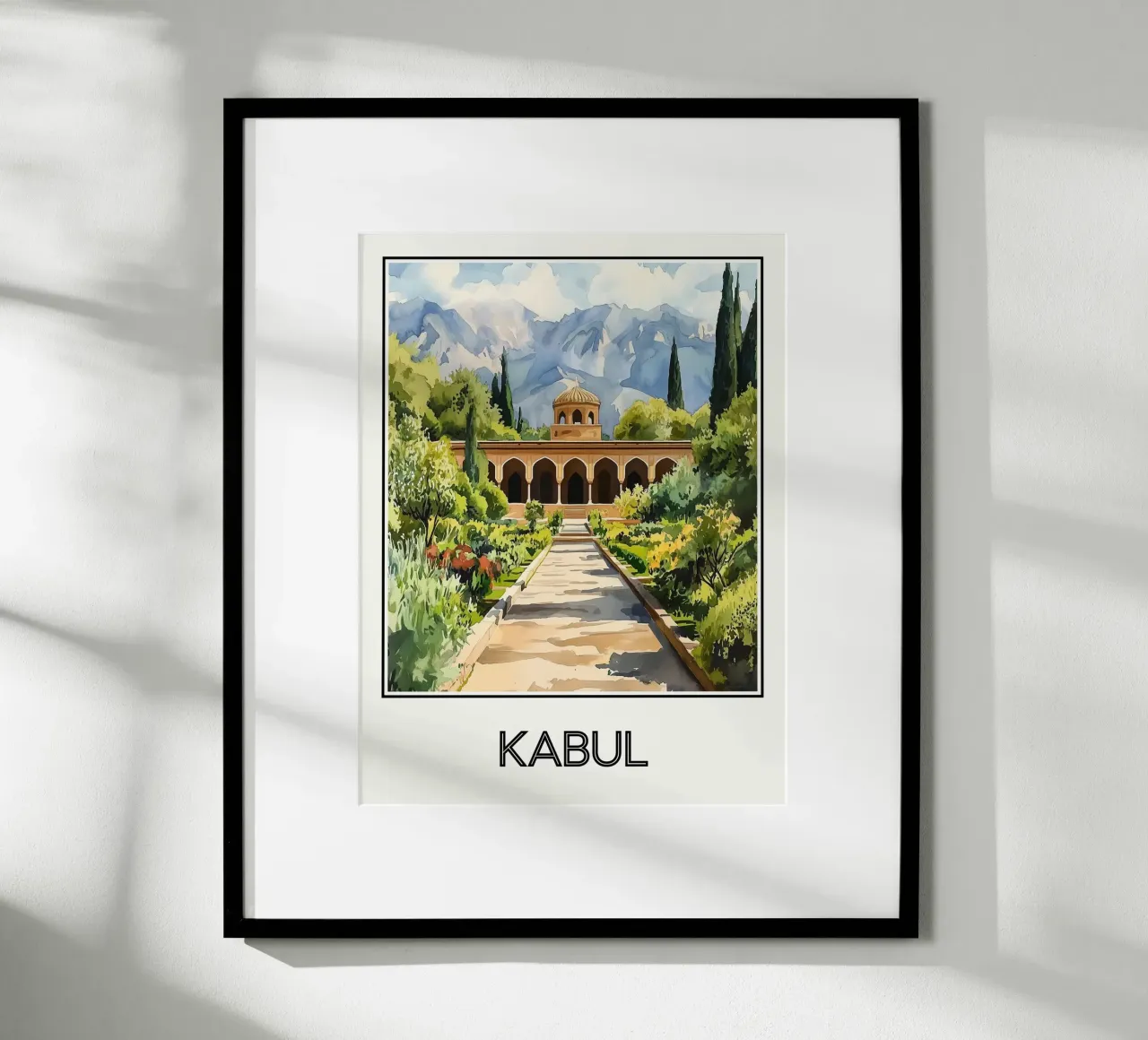 Kaboul poster con telaio in plastica da Frame the World