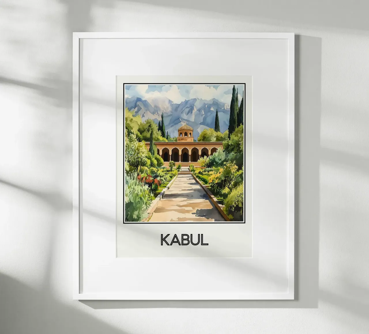 Kaboul poster con telaio in plastica da Frame the World