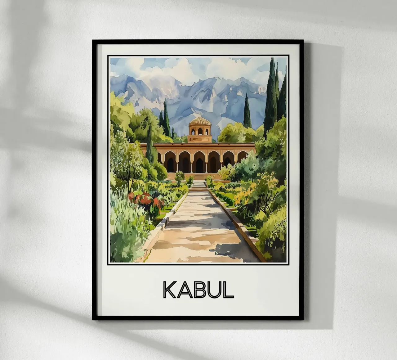 Kaboul poster con telaio in plastica da Frame the World