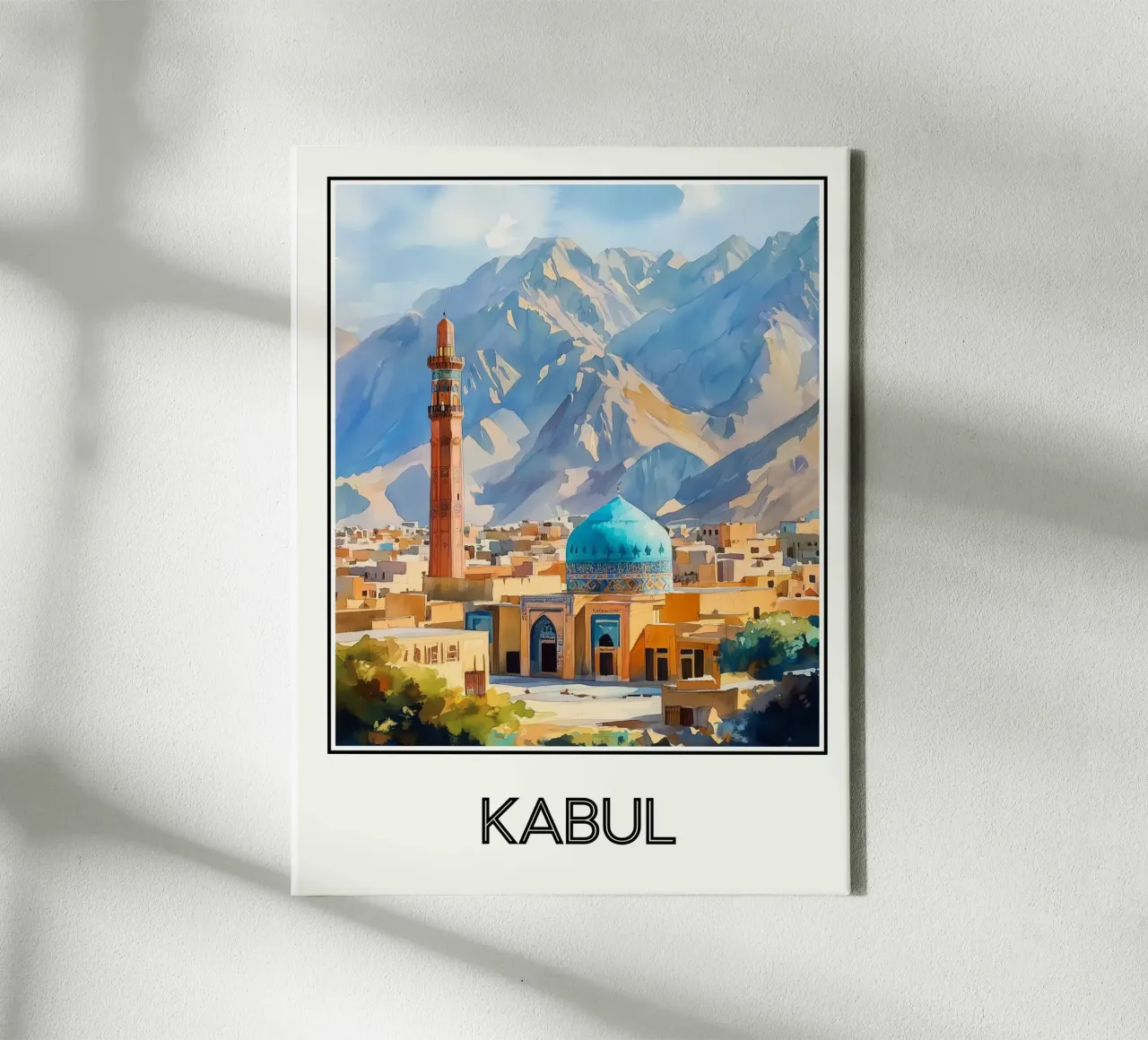 Kaboul tela con Cornice a cassetta da Frame the World