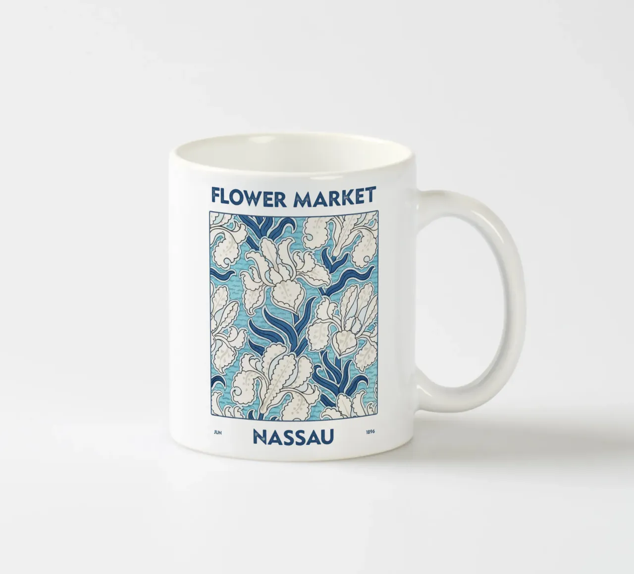 Mercato dei fiori di Nassau tazza in ceramica da Vintagrafica