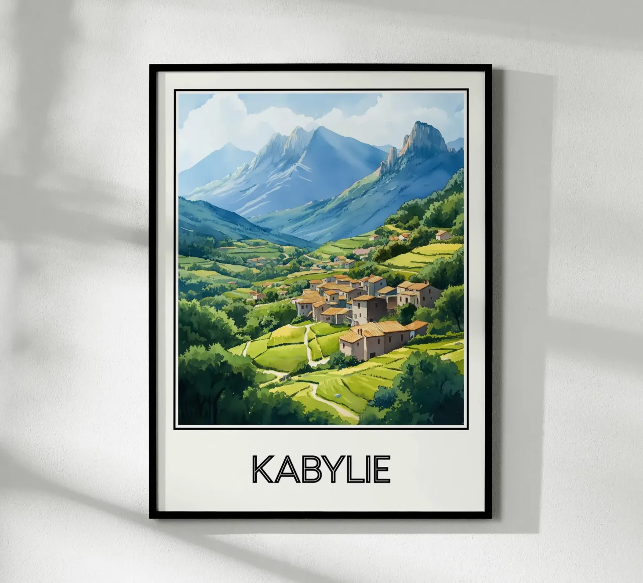 Kabylie poster con telaio in alluminio da Frame the World