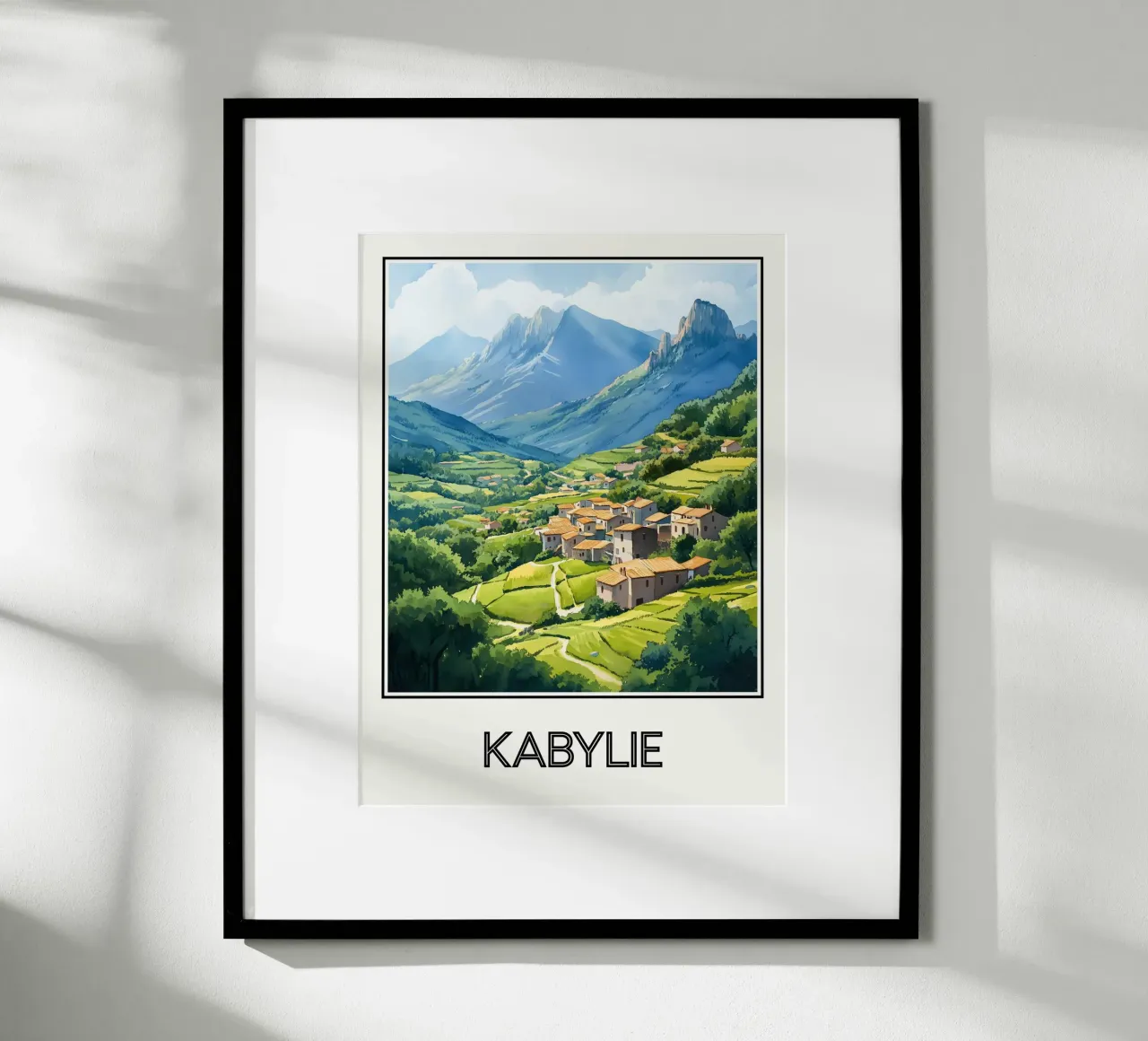 Kabylie poster con telaio in alluminio da Frame the World