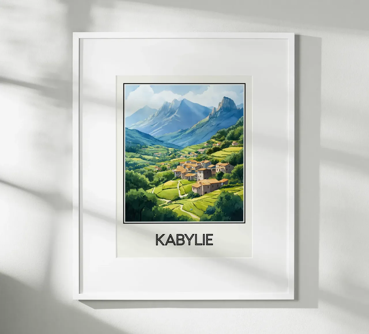 Kabylie poster con telaio in alluminio da Frame the World