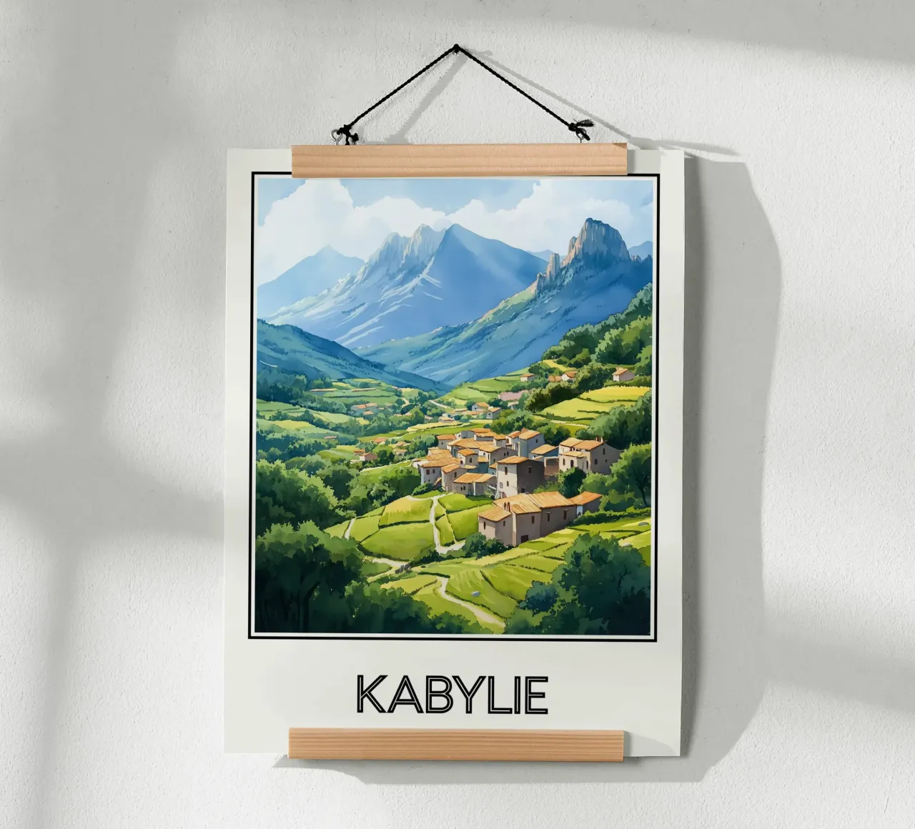 Kabylie poster con telaio in alluminio da Frame the World
