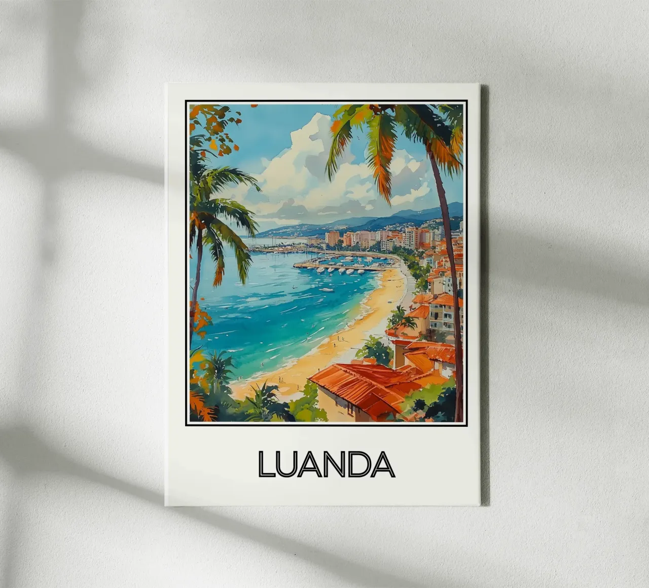 Luanda canvas met Baklijst van Frame the World