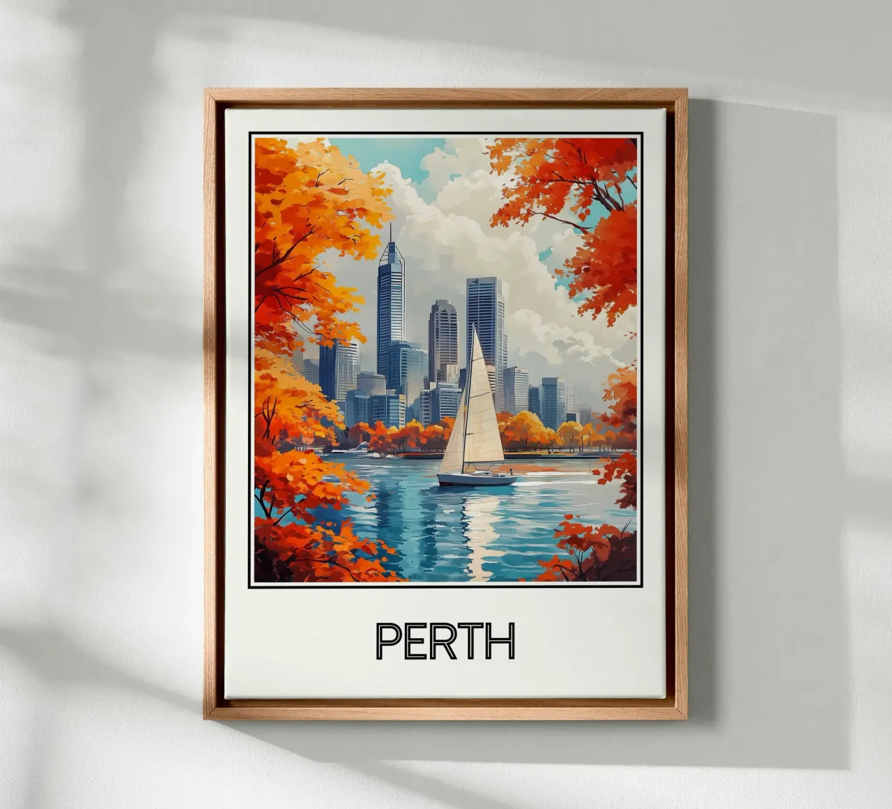 Perth tela con Cornice a cassetta da Frame the World