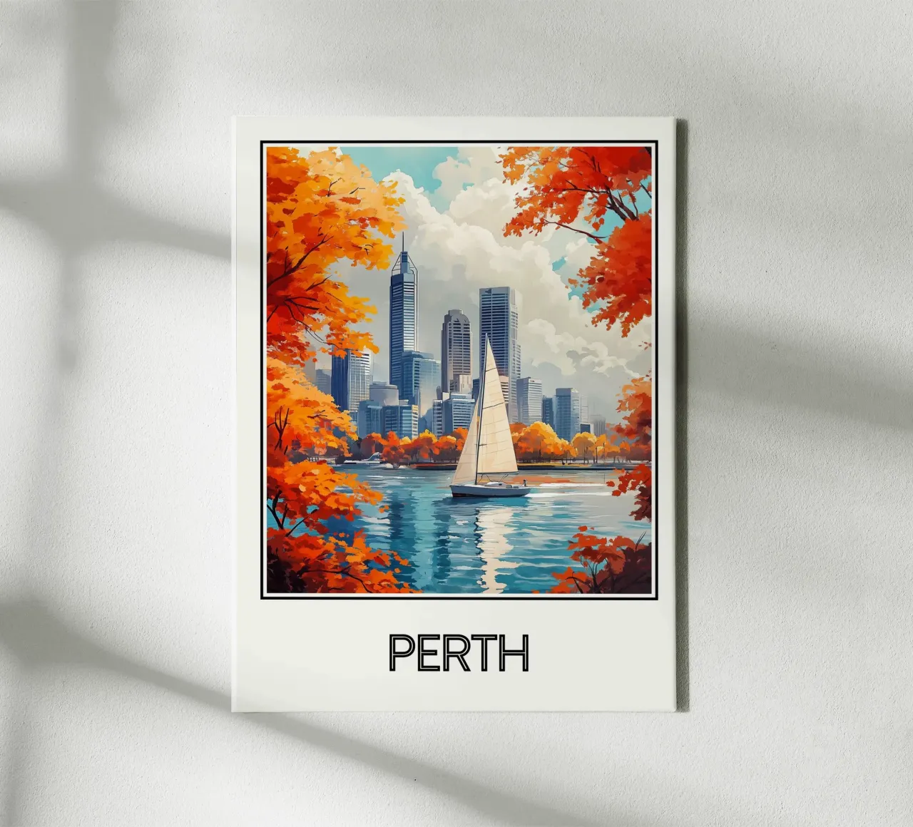 Perth tela con Cornice a cassetta da Frame the World