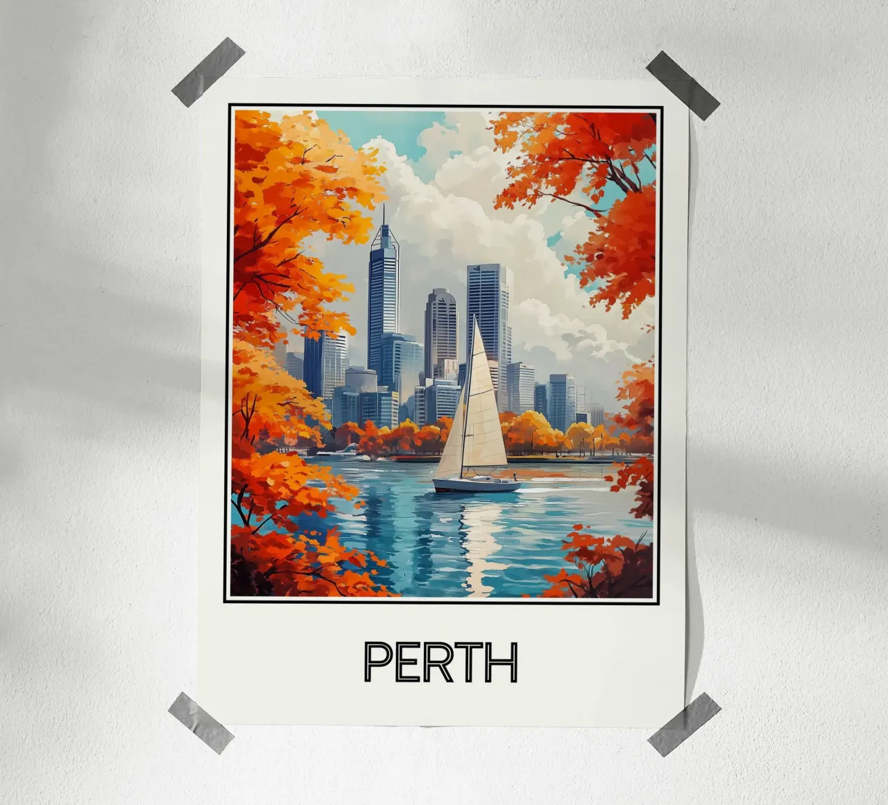 Perth poster da Frame the World