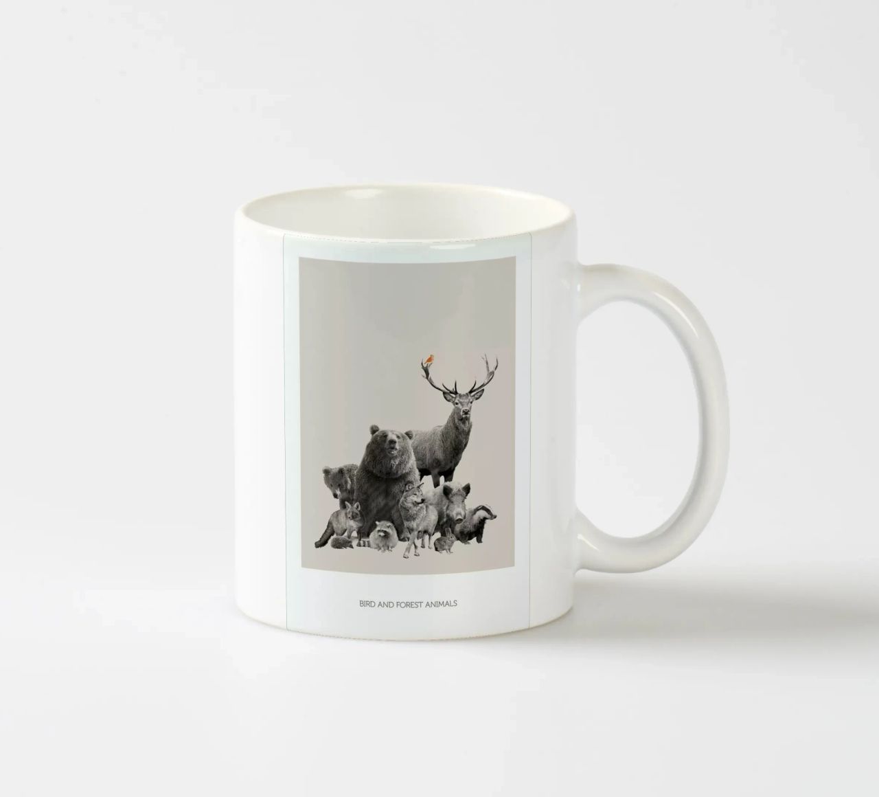Bird And Forest Animals tazza in ceramica da Sarah Bühler