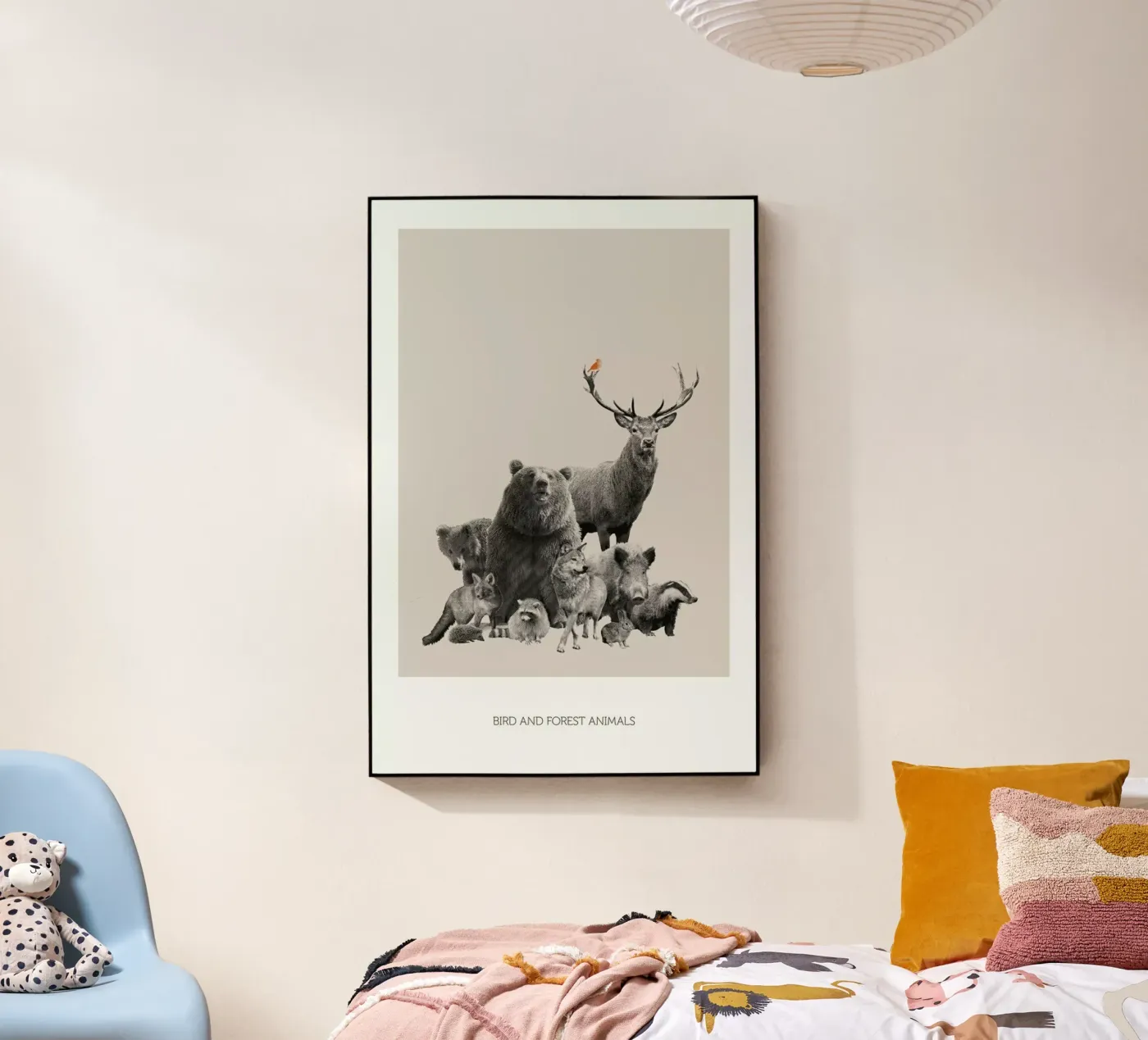 Bird And Forest Animals plexiglass da Sarah Bühler