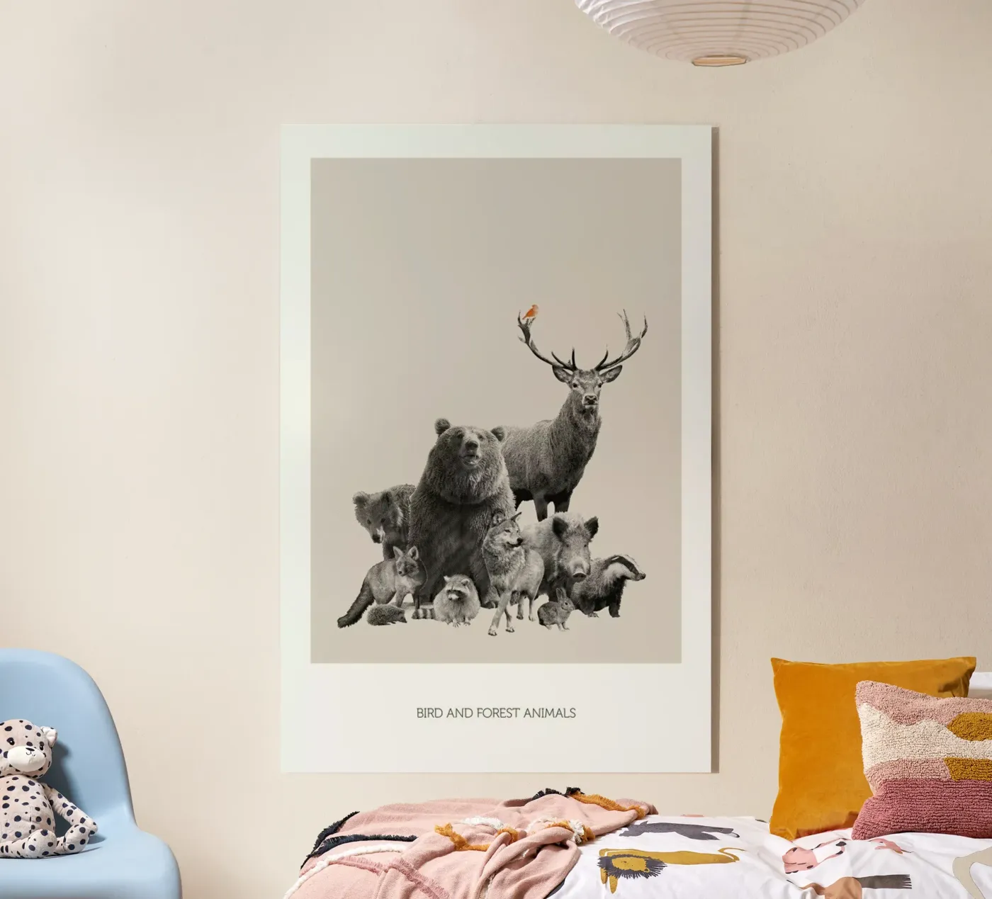 Bird And Forest Animals plexiglass da Sarah Bühler