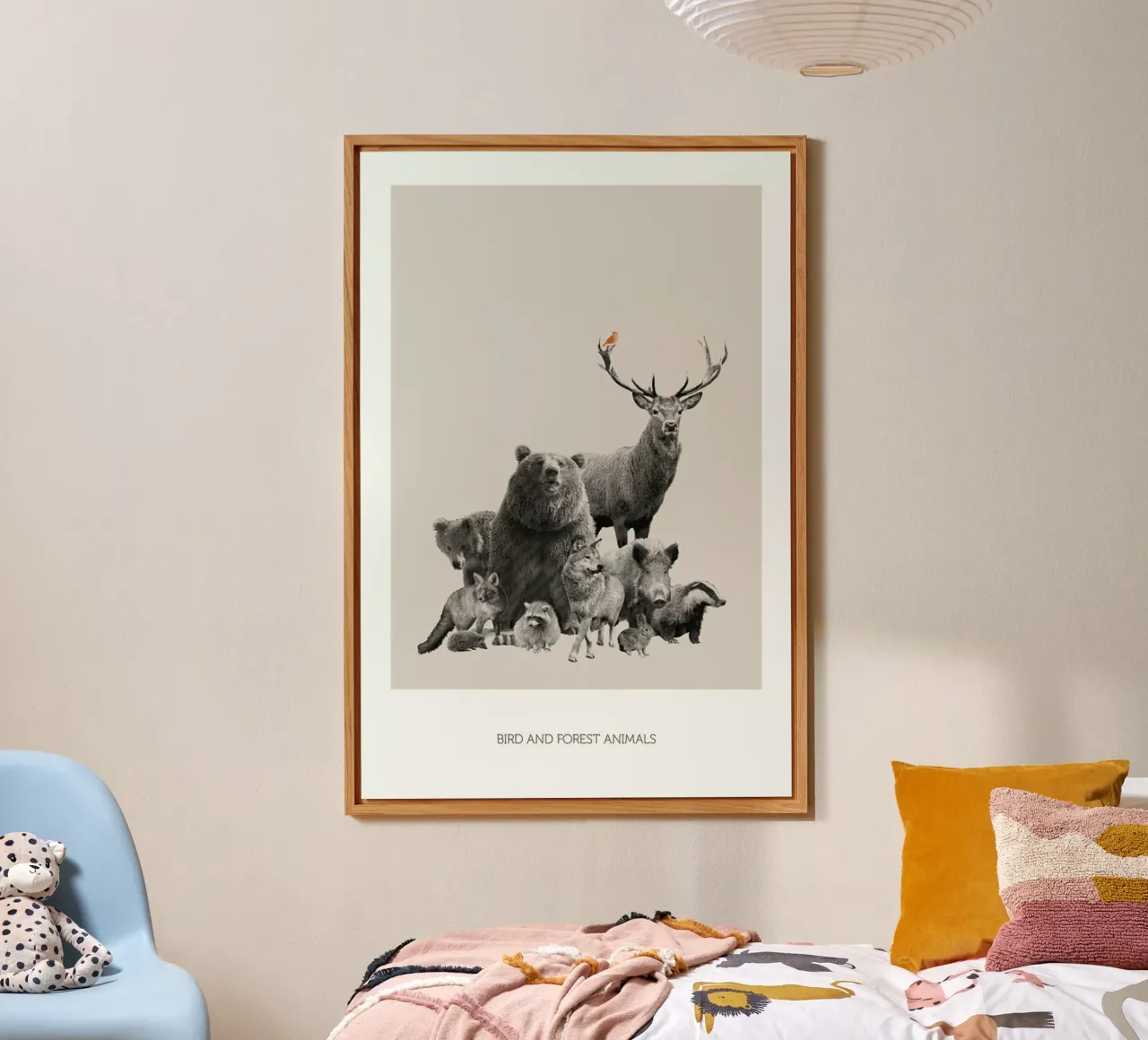 Bird And Forest Animals alluminio dibond da Sarah Bühler