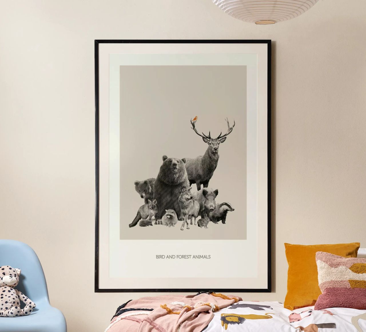 Bird And Forest Animals Poster von Sarah Bühler
