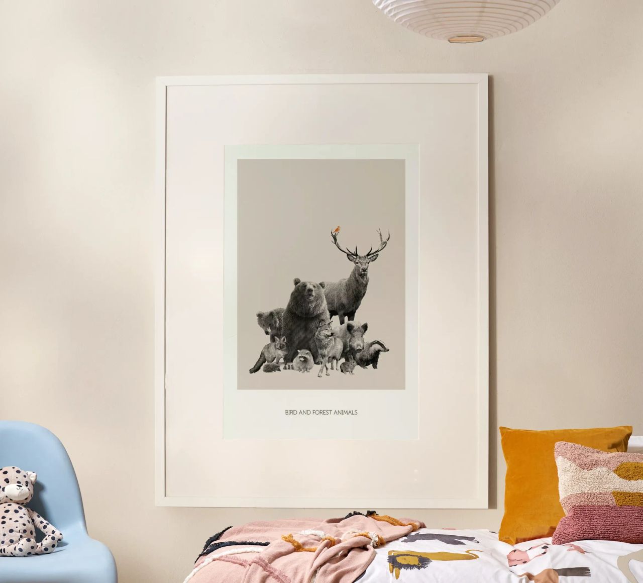 Bird And Forest Animals Poster von Sarah Bühler