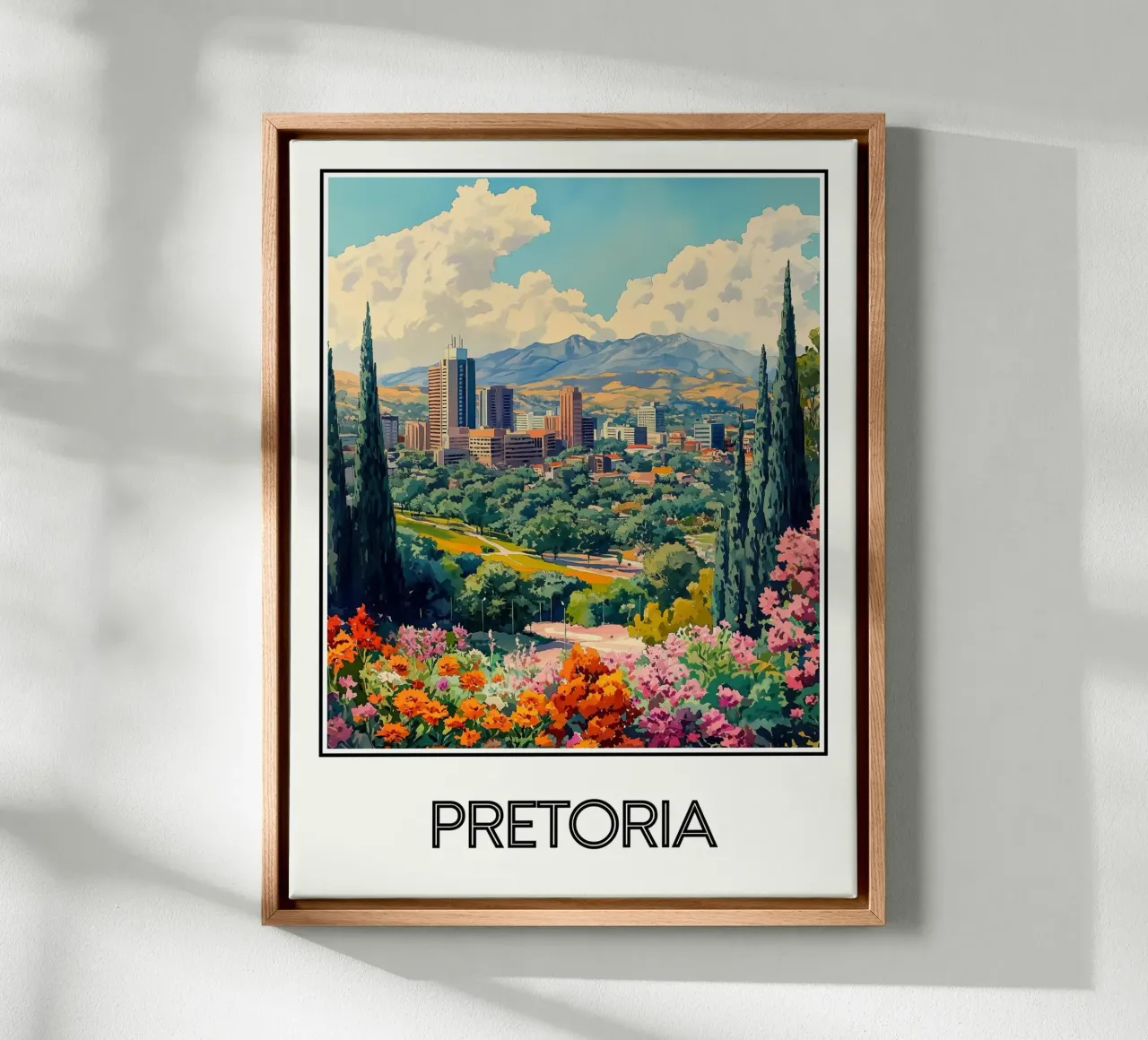Pretoria tela con Cornice a cassetta da Frame the World