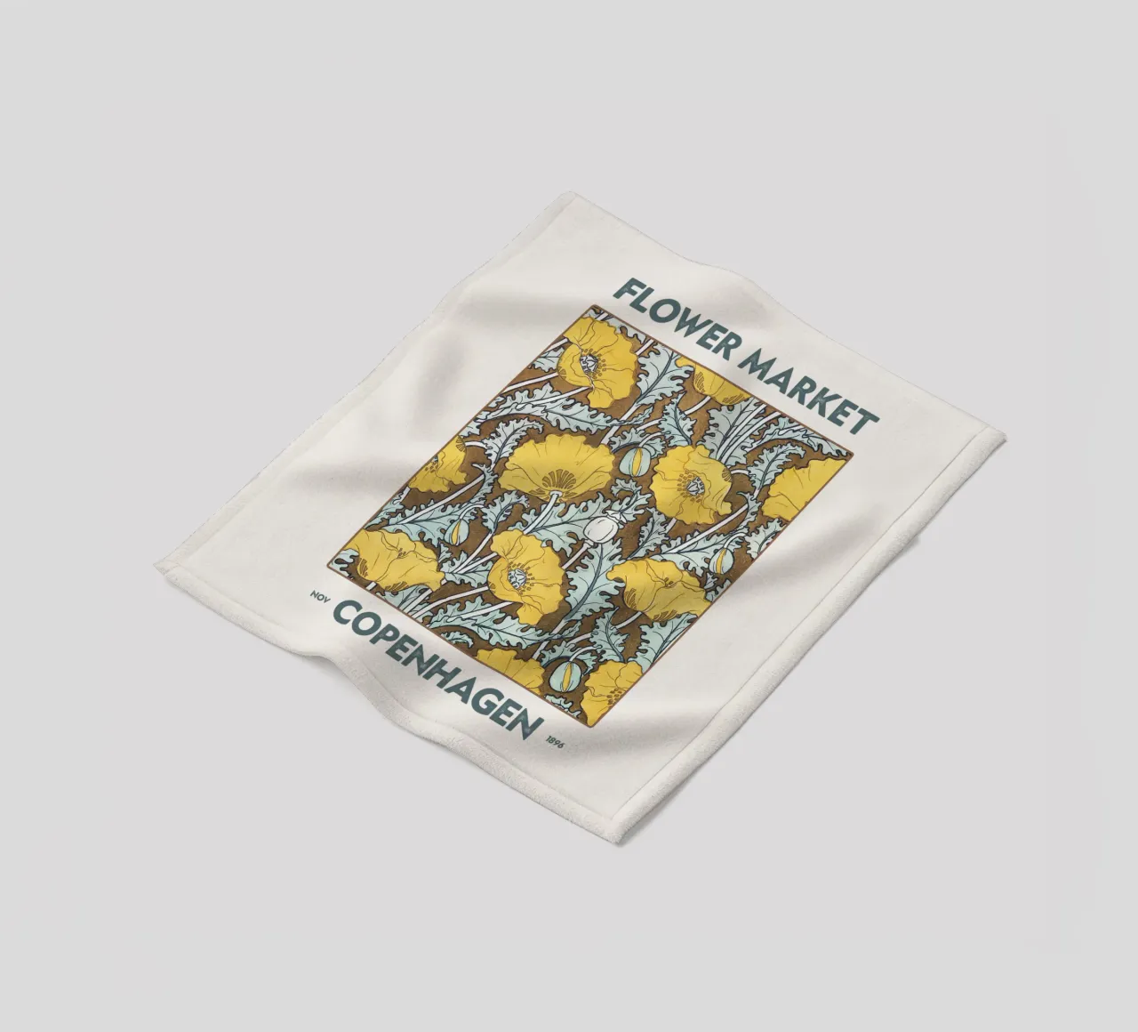 Mercato dei fiori di Copenaghen coperta in pile da Vintagrafica
