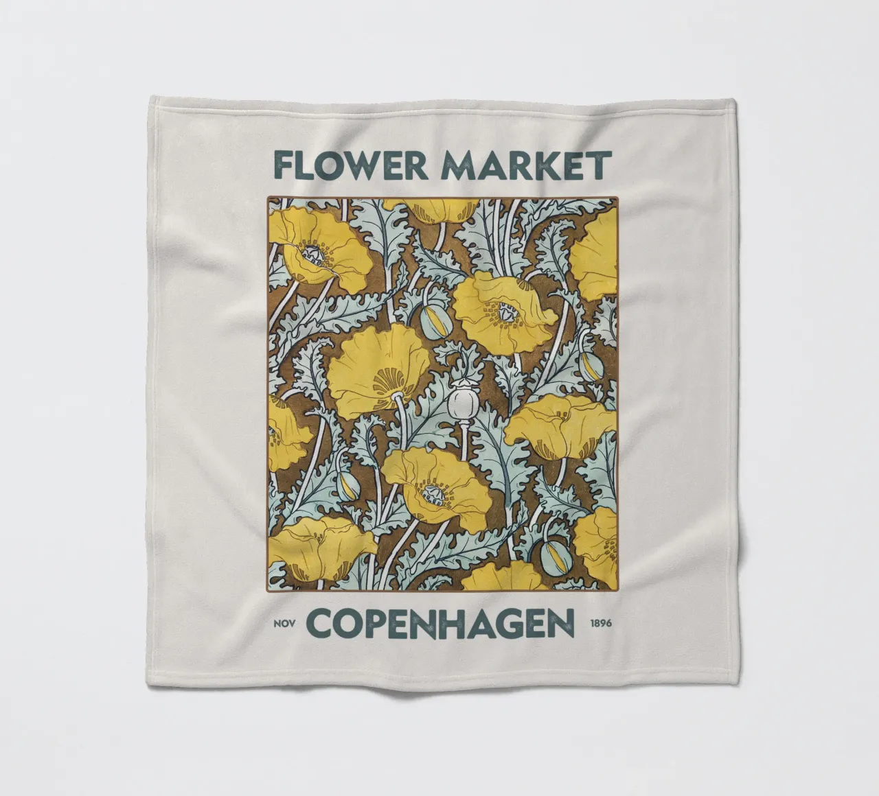 Mercato dei fiori di Copenaghen coperta in pile da Vintagrafica