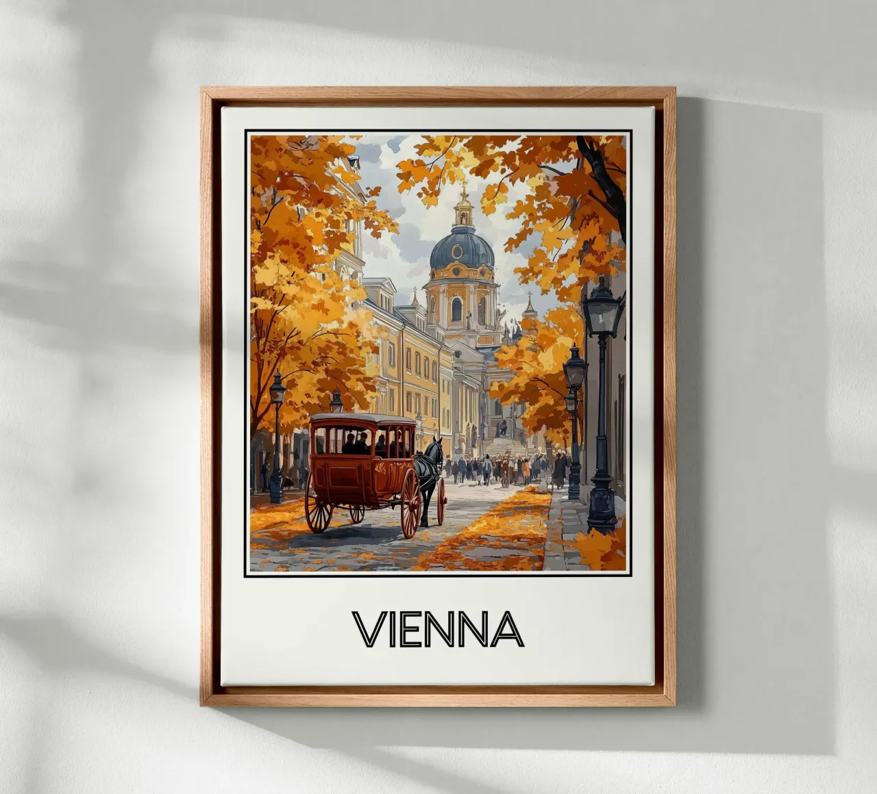 Vienna tela con Cornice a cassetta da Frame the World