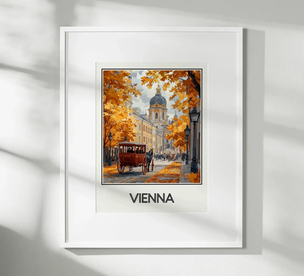 Vienna poster con telaio in alluminio da Frame the World