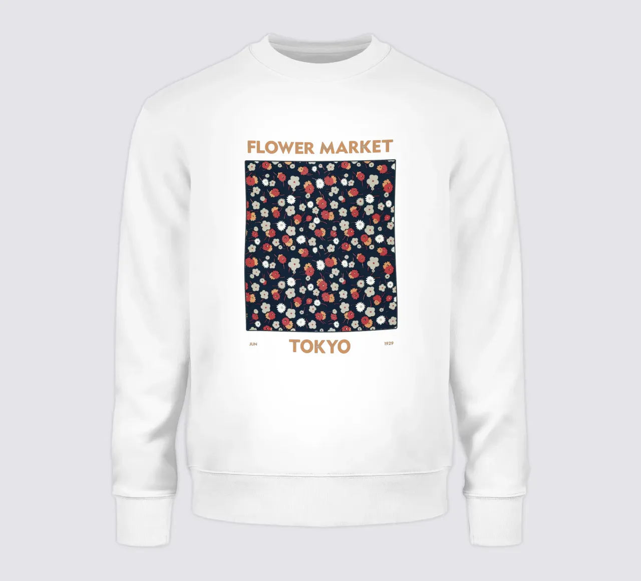 Mercato dei fiori di Tokyo felpa da Vintagrafica