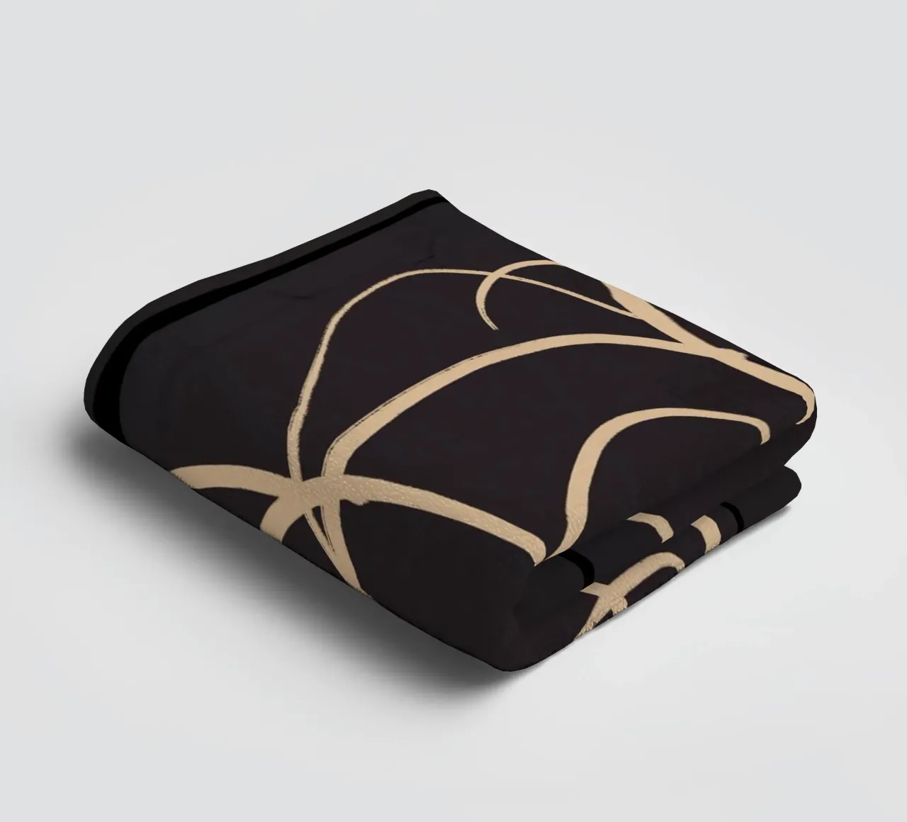 Abstract Line Art Cat 11 towel by ThingDesign