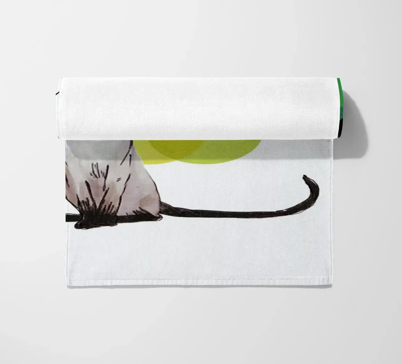 Siamese Cat with colorful balls telo mare da Rococco LA