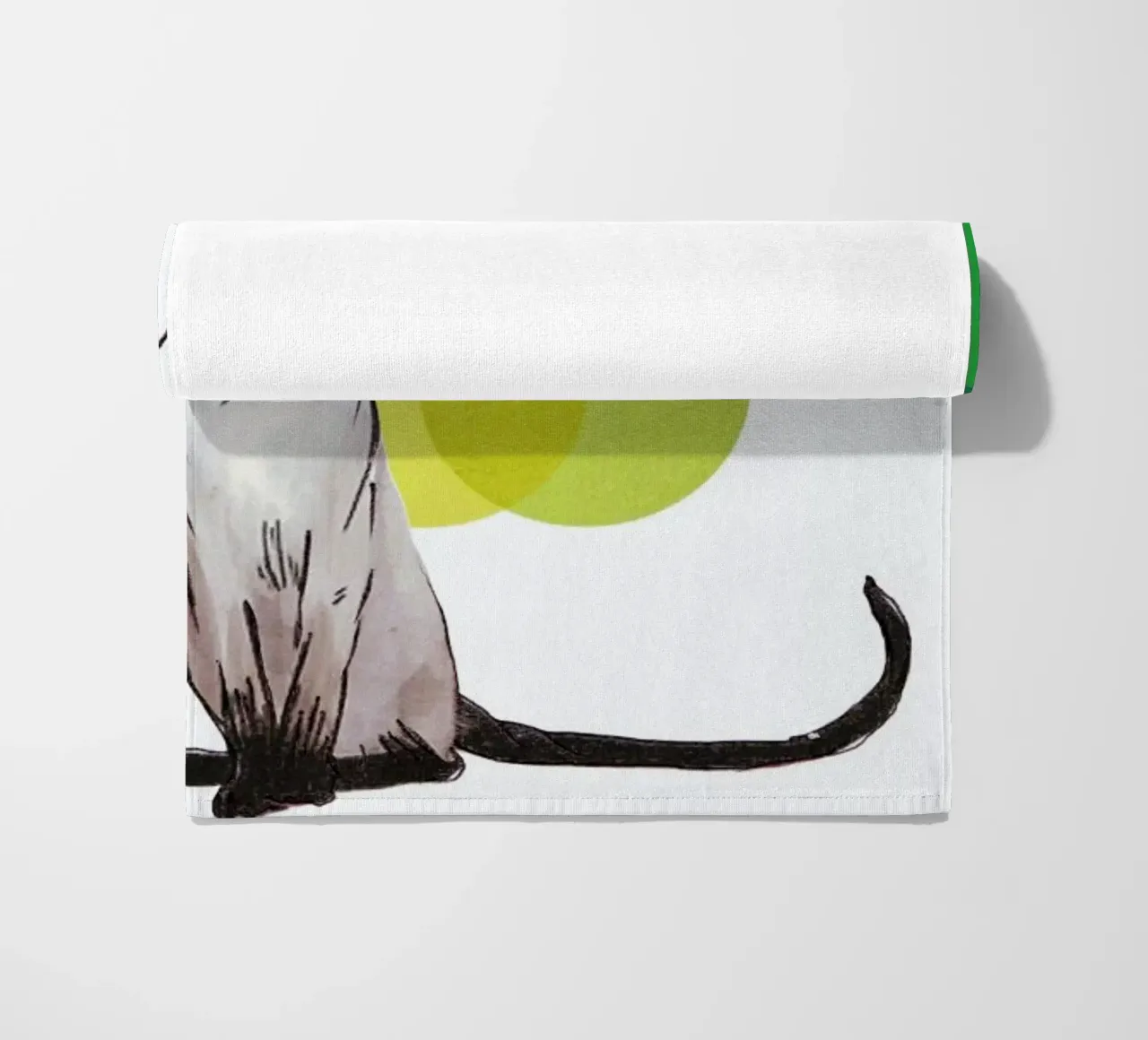 Siamese Cat with colorful balls telo mare da Rococco LA