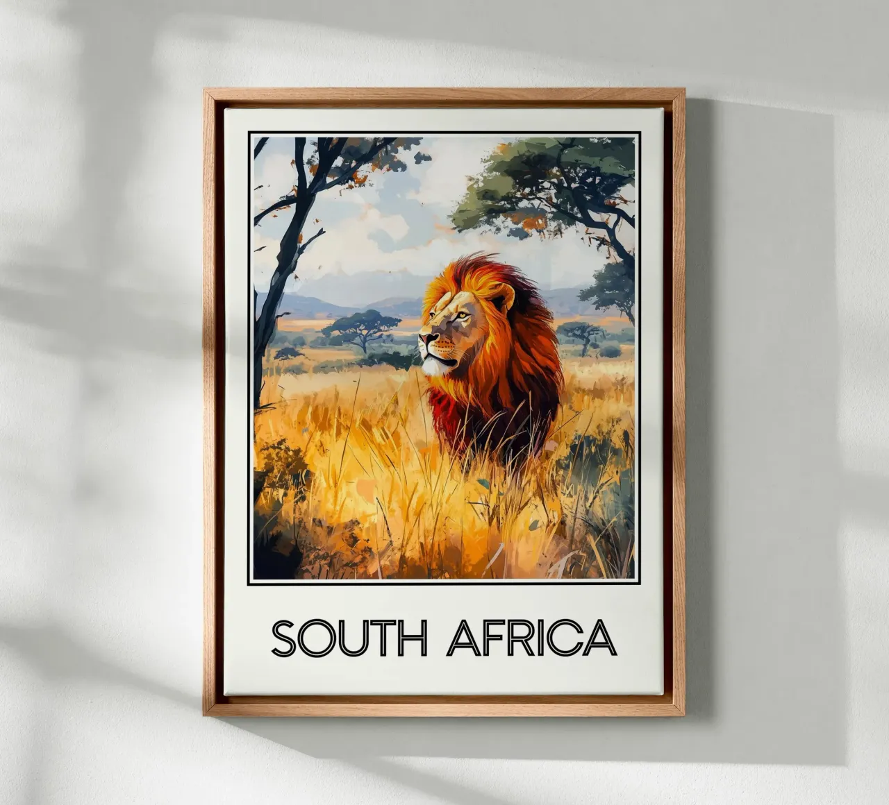 Zuid-Afrika canvas met Baklijst van Frame the World