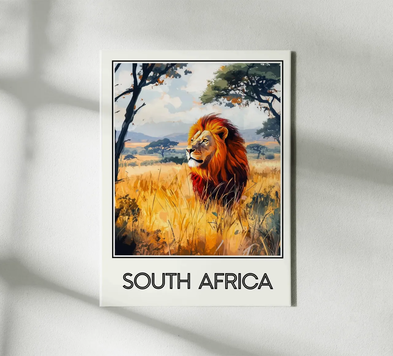 Zuid-Afrika canvas met Baklijst van Frame the World