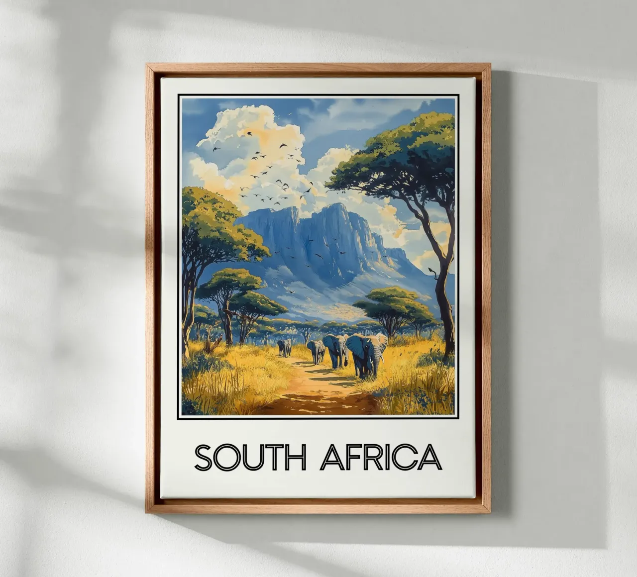 Zuid-Afrika canvas met Baklijst van Frame the World