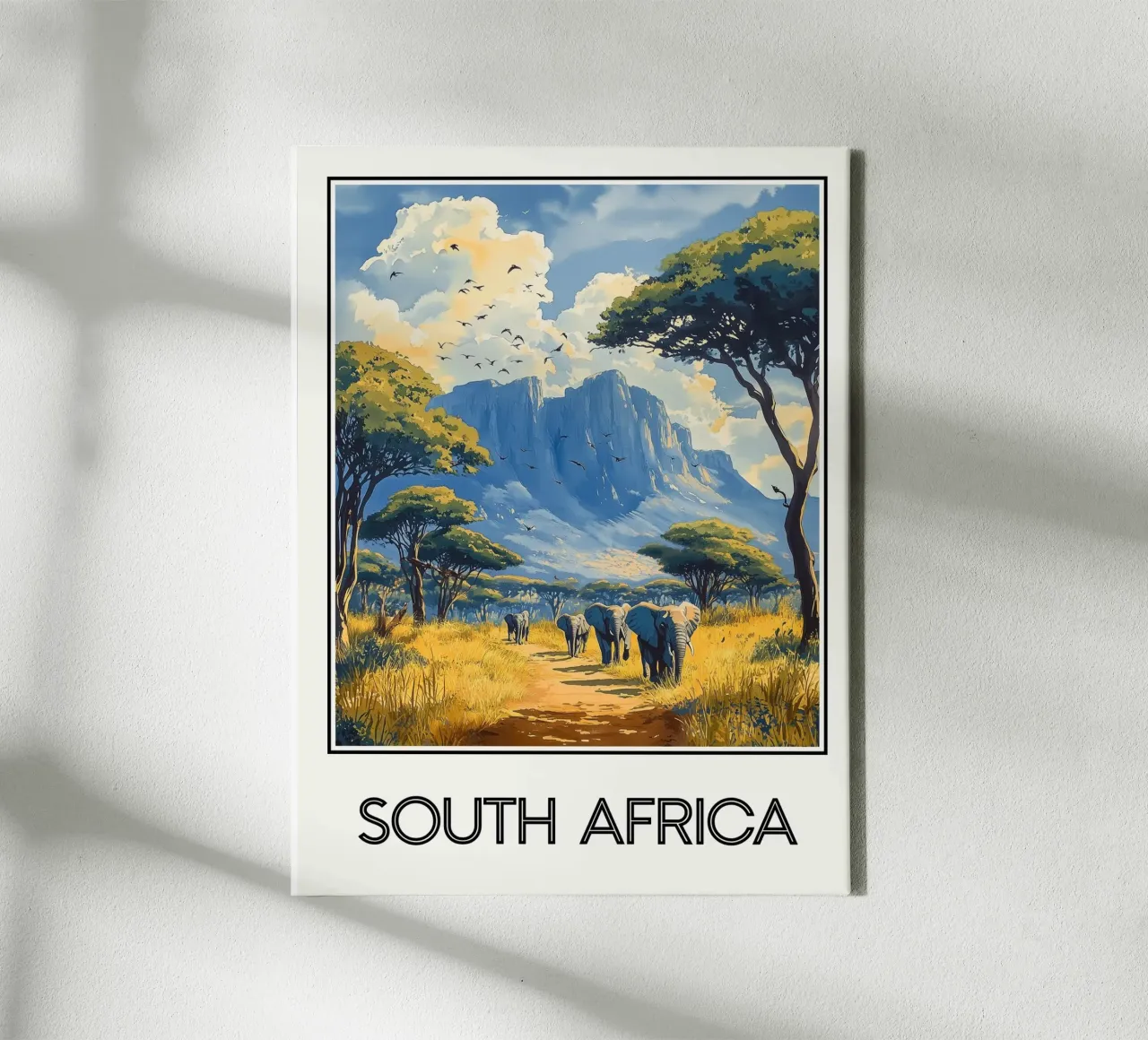 Zuid-Afrika canvas met Baklijst van Frame the World