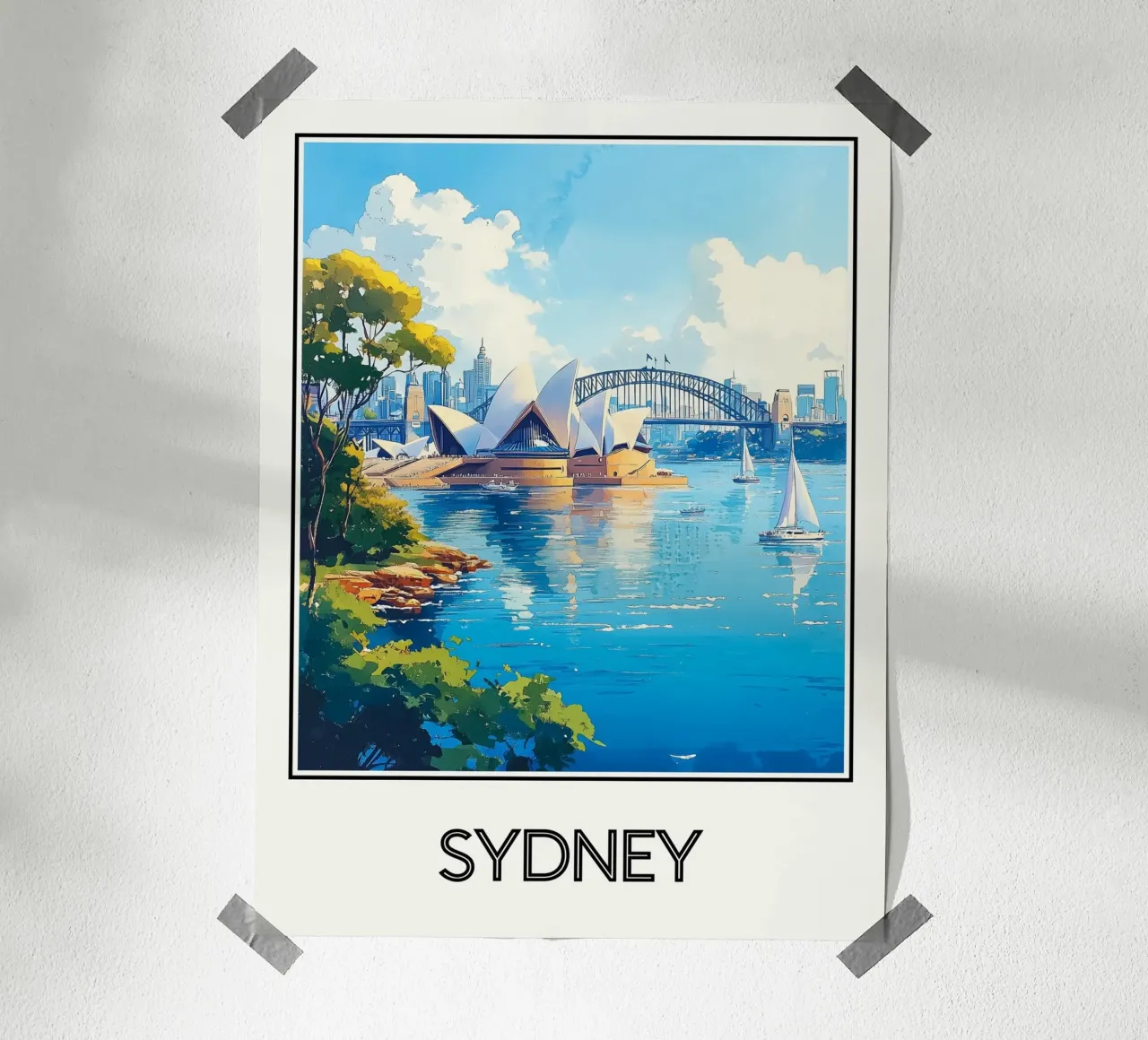 Affiche Sydney Australie Poster von Frame the World