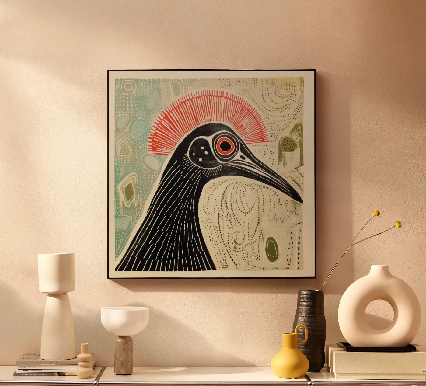 Cassowary verde plexiglass da Minimal Animal Art